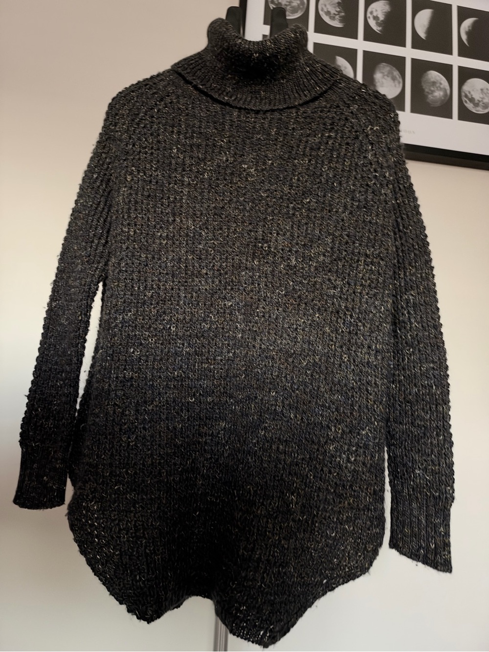 Free People Turtleneck Chunky Sweater Size S